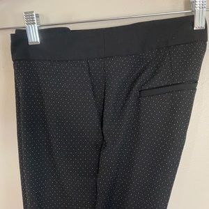 Express Columnist Ankle Dress Pants - Black Dot - 00 Regular